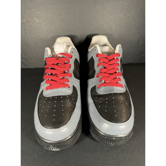 Size 12 - Men's Nike Air Force 1 Custom Paint Shoes Sneakers MF Doom Black Gray - Picture 2 of 7